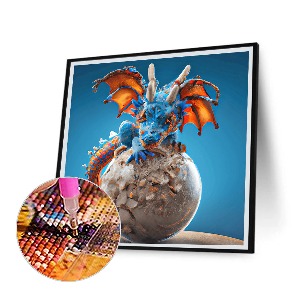 Guardian Planet Little Pterosaur - Full Round Drill Diamond Painting 30*30CM