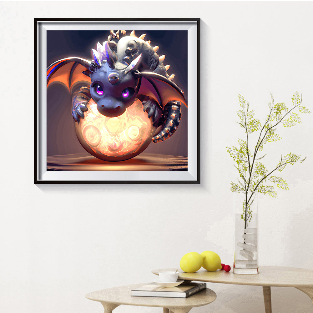 Guardian Planet Little Pterosaur - Full Round Drill Diamond Painting 30*30CM