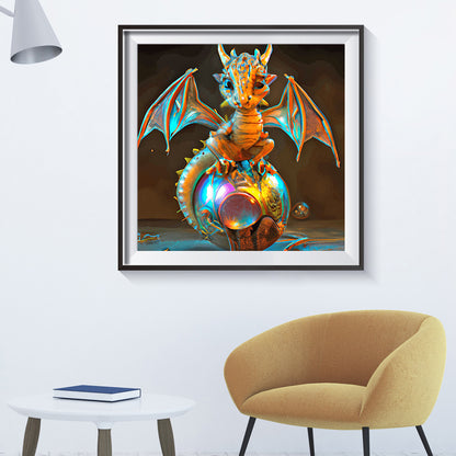 Guardian Planet Little Pterosaur - Full Round Drill Diamond Painting 30*30CM