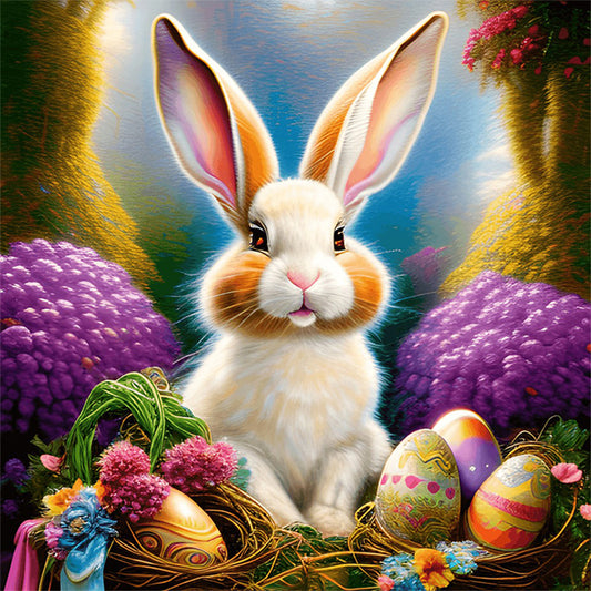 Easter Bunny - Full Round Drill Diamond Painting 30*30CM