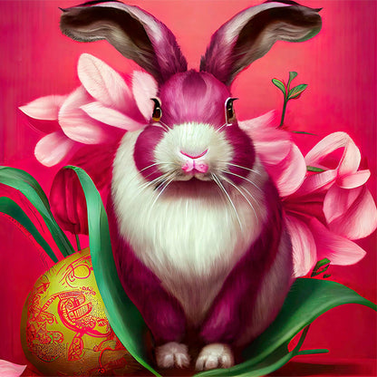 Easter Bunny - Full Round Drill Diamond Painting 30*30CM