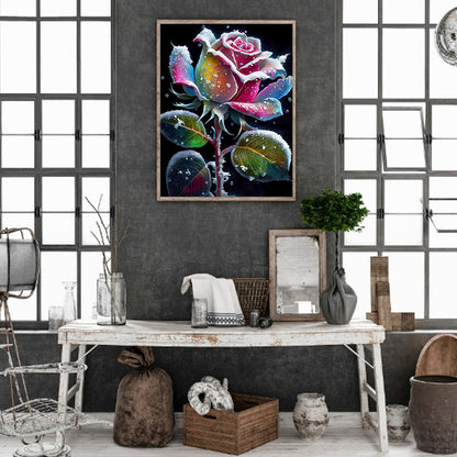 Smoke Rose - Full Round Drill Diamond Painting 30*40CM