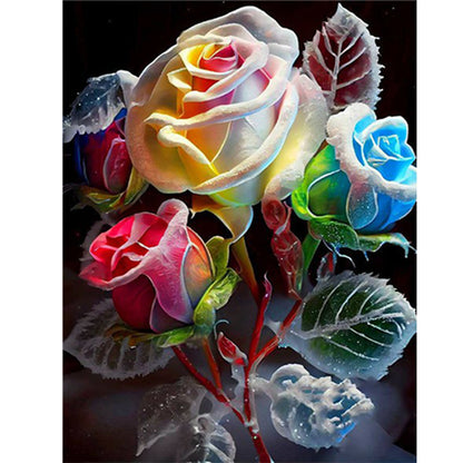 Smoke Rose - Full Round Drill Diamond Painting 30*40CM