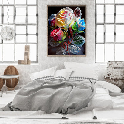 Smoke Rose - Full Round Drill Diamond Painting 30*40CM