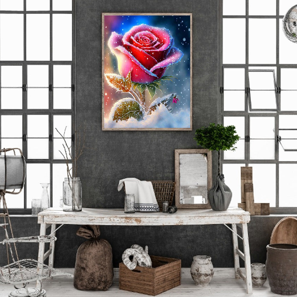 Smoke Rose - Full Round Drill Diamond Painting 30*40CM