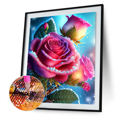 Smoke Rose - Full Round Drill Diamond Painting 30*40CM