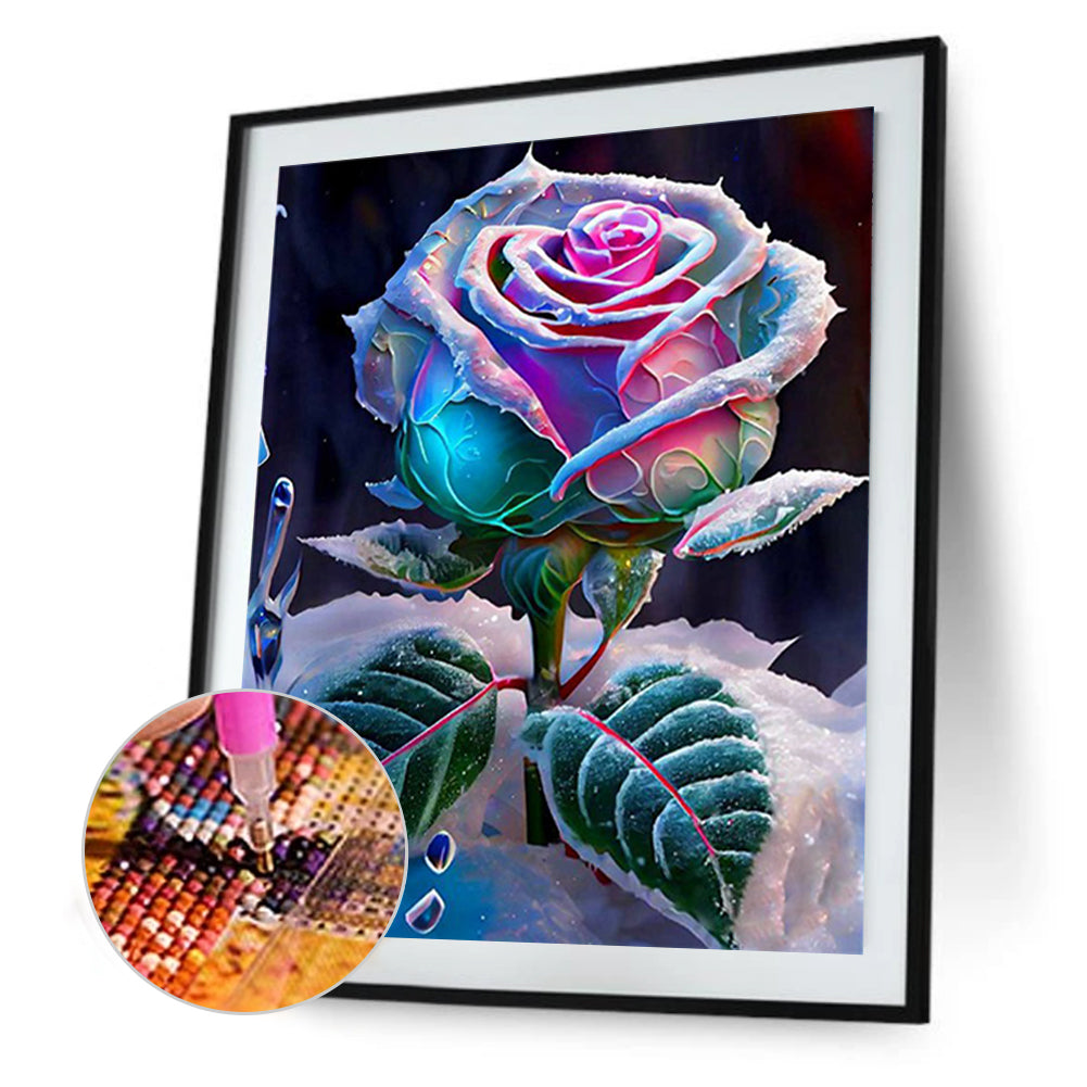 Smoke Rose - Full Round Drill Diamond Painting 30*40CM