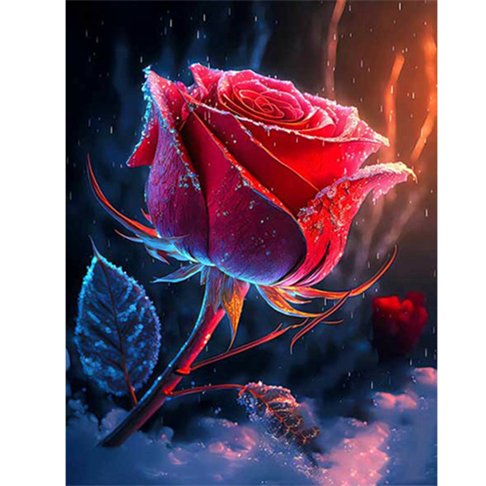 Smoke Rose - Full Round Drill Diamond Painting 30*40CM