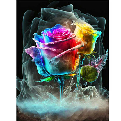 Smoke Rose - Full Round Drill Diamond Painting 30*40CM