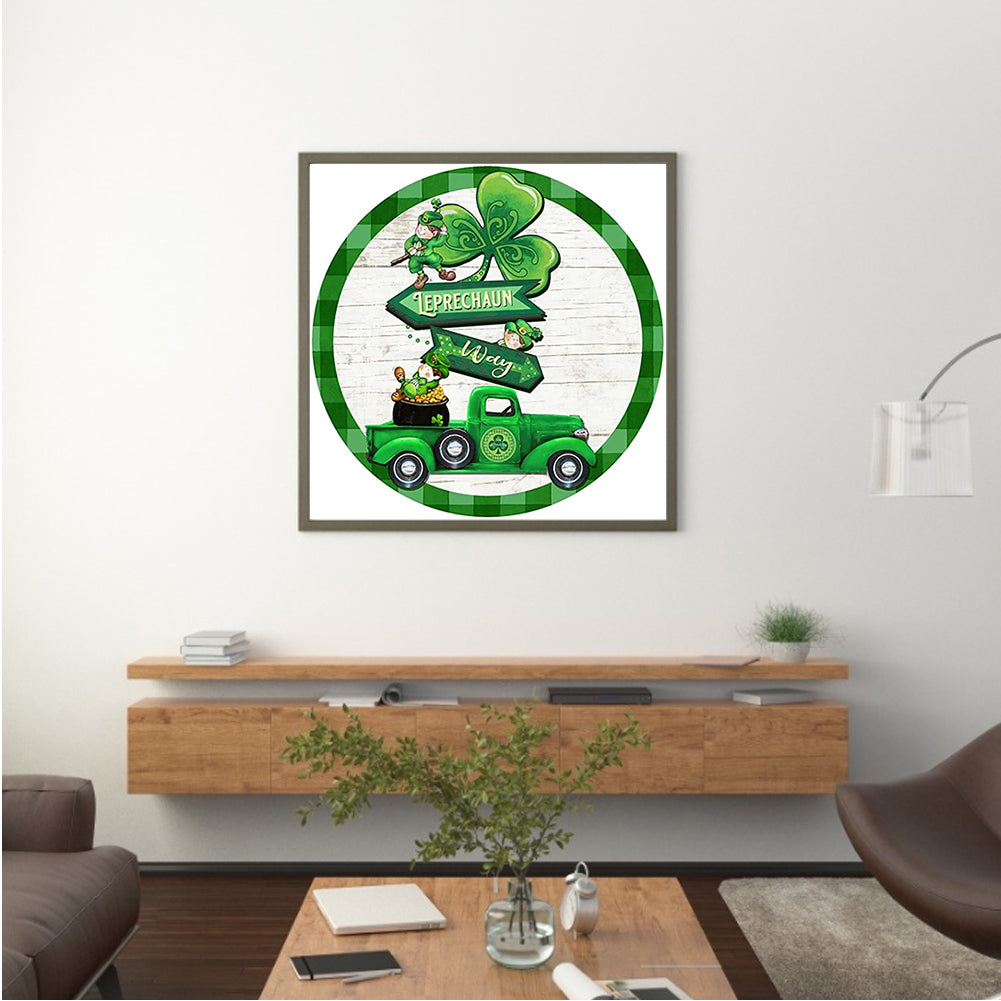 Happy St. Patrick'S Day - Full Round Drill Diamond Painting 30*30CM