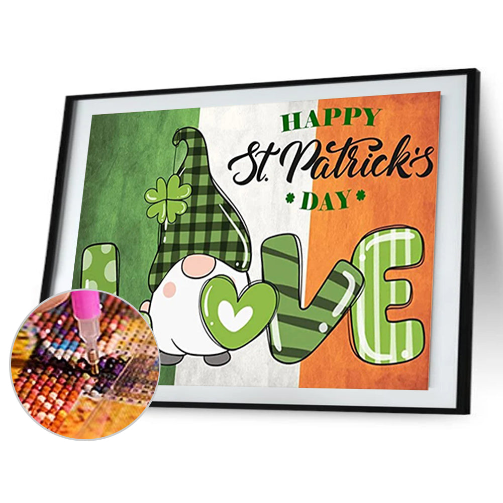 Happy St. Patrick'S Day - Full Round Drill Diamond Painting 40*30CM