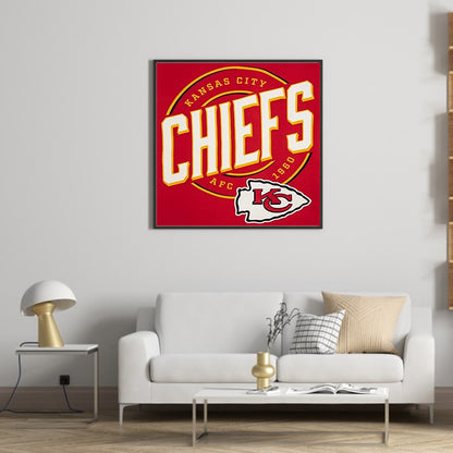 Northwest Kansas City Chiefs - Full Round Drill Diamond Painting 40*40CM