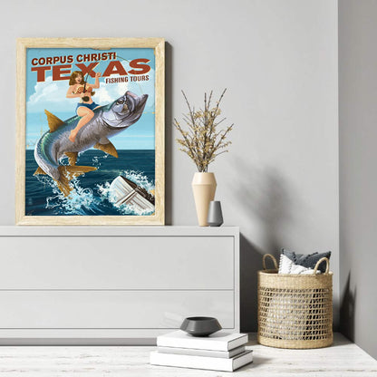 Fishing Girl - Full Round Drill Diamond Painting 30*40CM