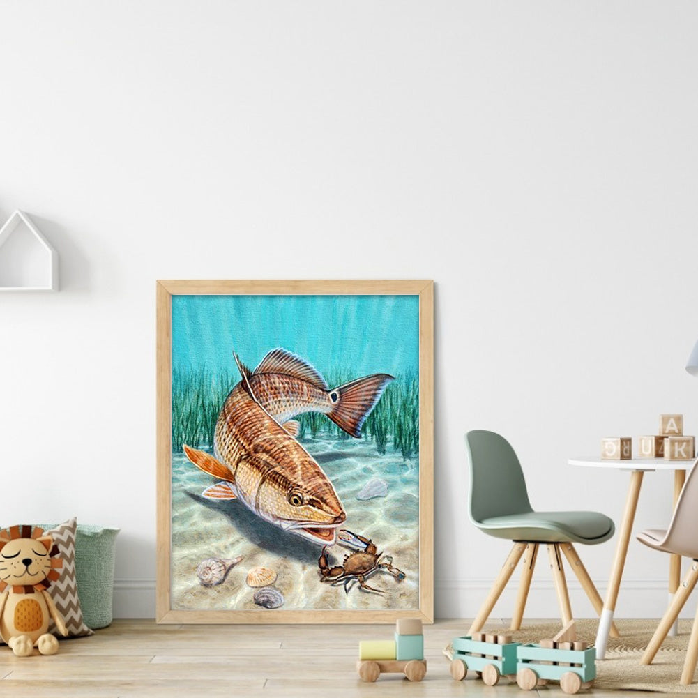 Deep Sea Fishing - Full Round Drill Diamond Painting 30*40CM