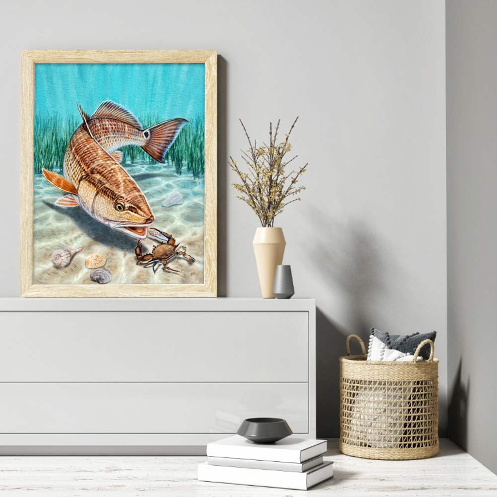 Deep Sea Fishing - Full Round Drill Diamond Painting 30*40CM