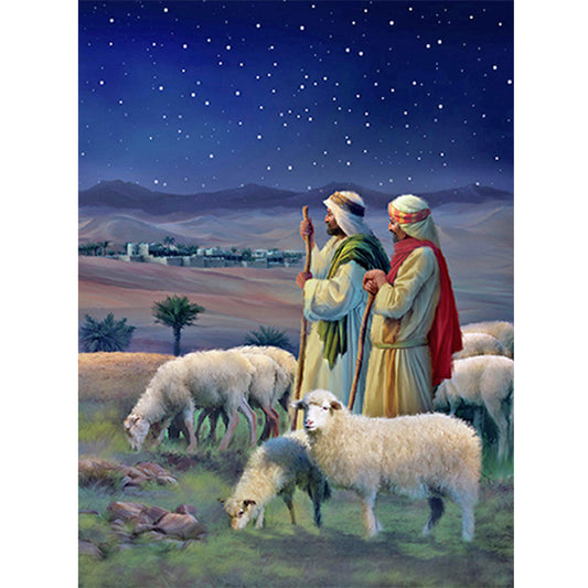 Shepherd - Full Round Drill Diamond Painting 30*40CM