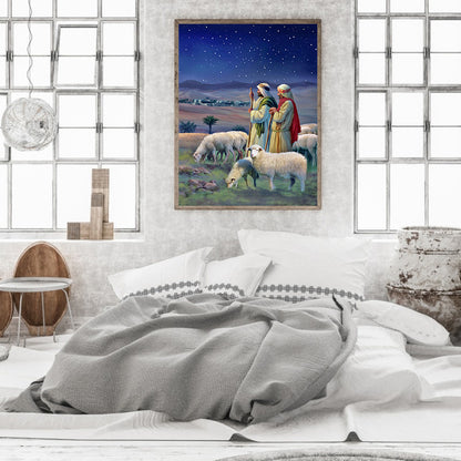 Shepherd - Full Round Drill Diamond Painting 30*40CM