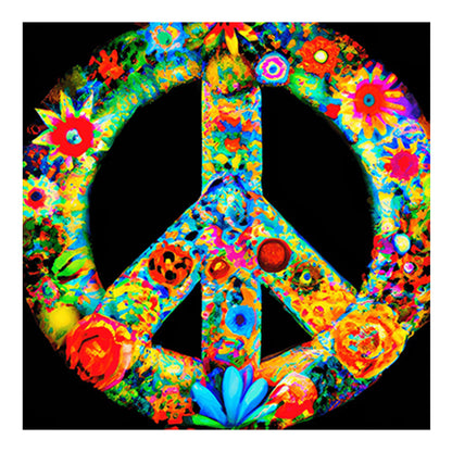Peace Sign - Full Round Drill Diamond Painting 30*30CM