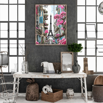 Eiffel Tower - Full Round Drill Diamond Painting 40*50CM