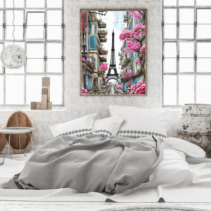 Eiffel Tower - Full Round Drill Diamond Painting 40*50CM