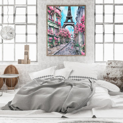 Eiffel Tower - Full Round Drill Diamond Painting 40*50CM