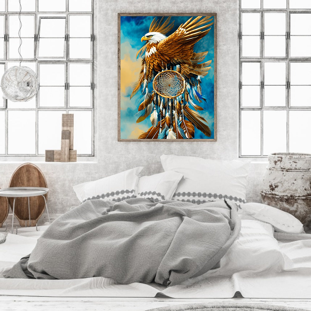 Eagle Dream Catcher - Full Round Drill Diamond Painting 30*40CM