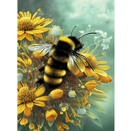 Bee - Full Round Drill Diamond Painting 30*40CM