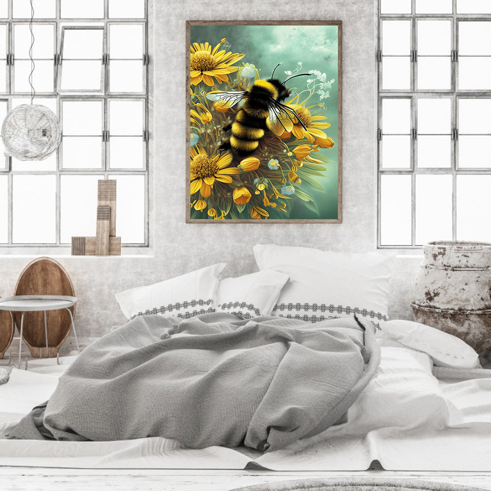 Bee - Full Round Drill Diamond Painting 30*40CM