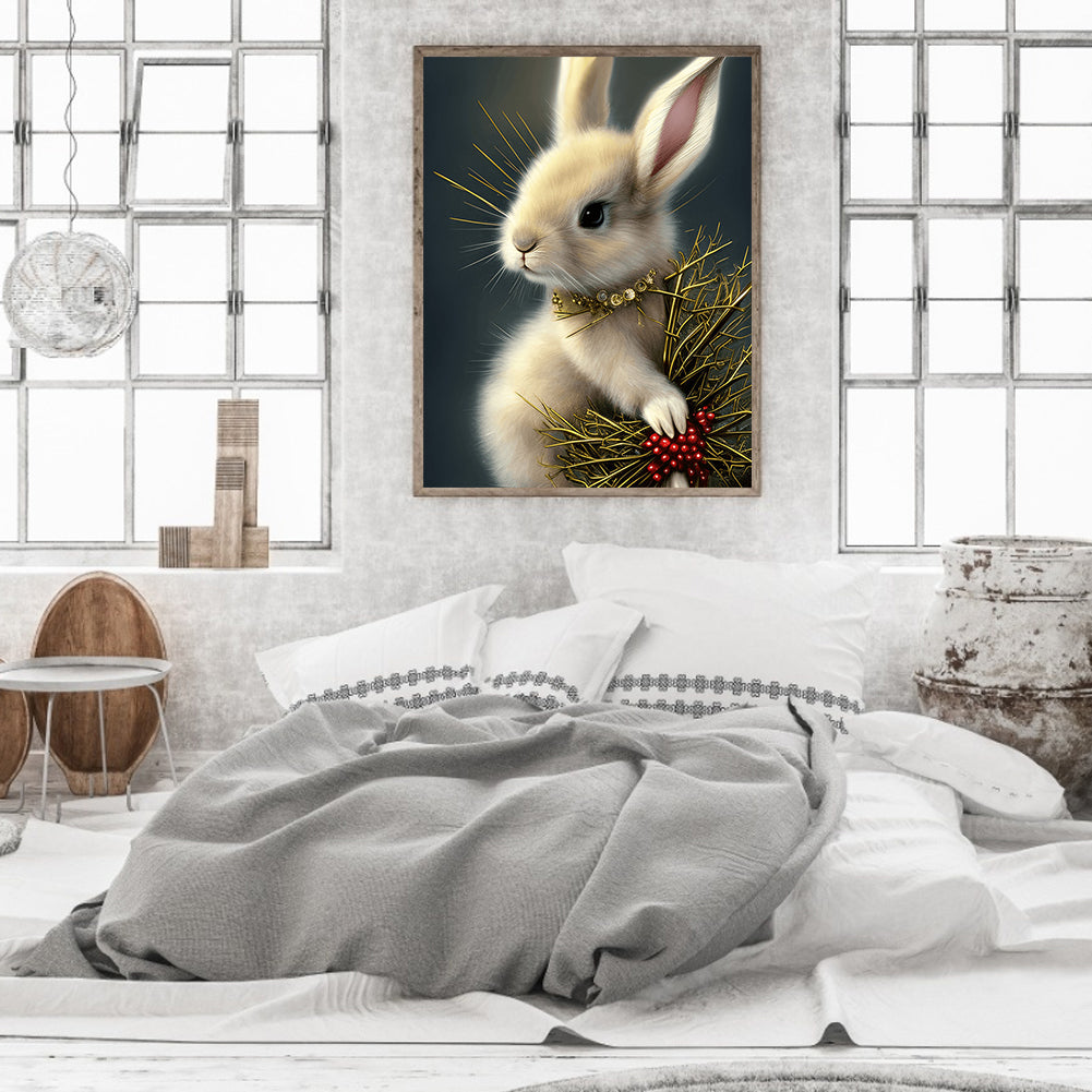 Rabbit - Full Round Drill Diamond Painting 30*40CM