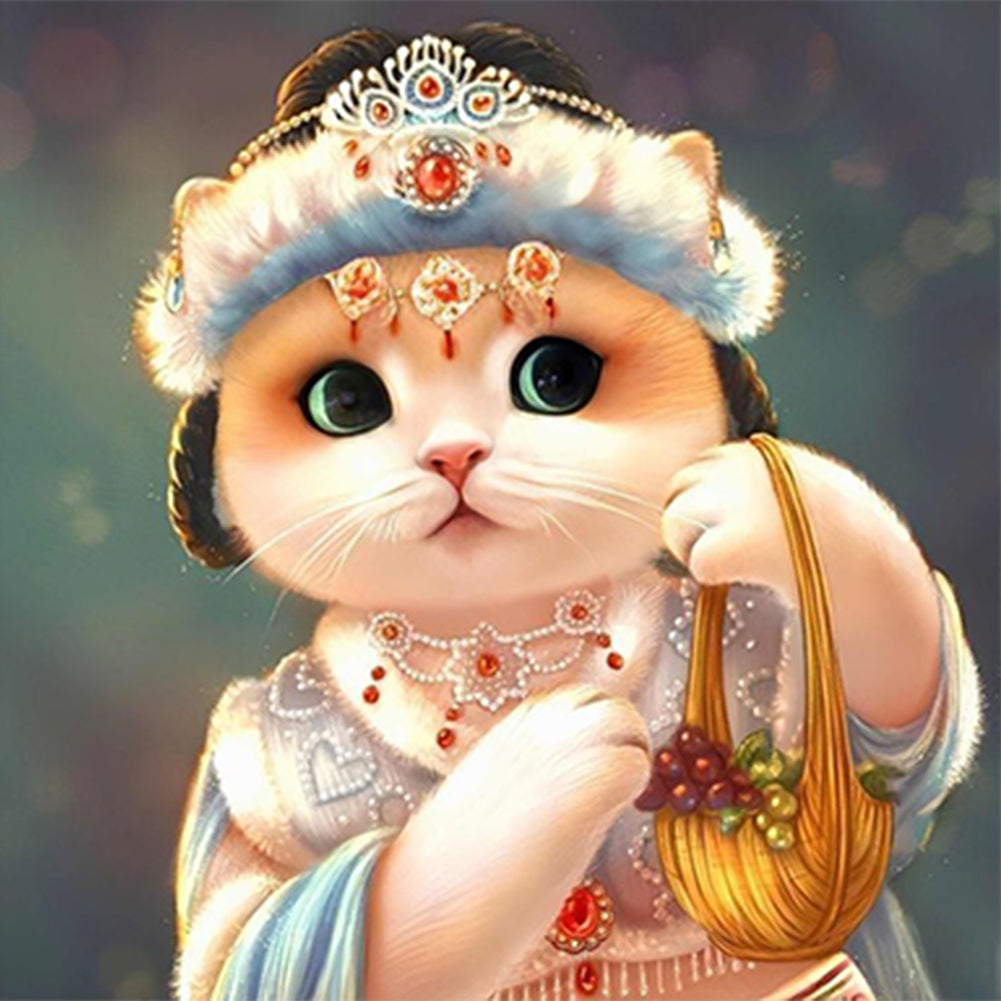 Kitten - Full Round Drill Diamond Painting 35*35CM