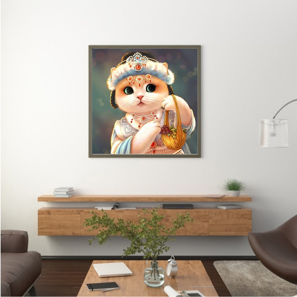 Kitten - Full Round Drill Diamond Painting 35*35CM