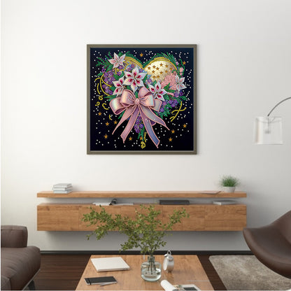 Flowers Love - Special Shaped Drill Diamond Painting 30*30CM