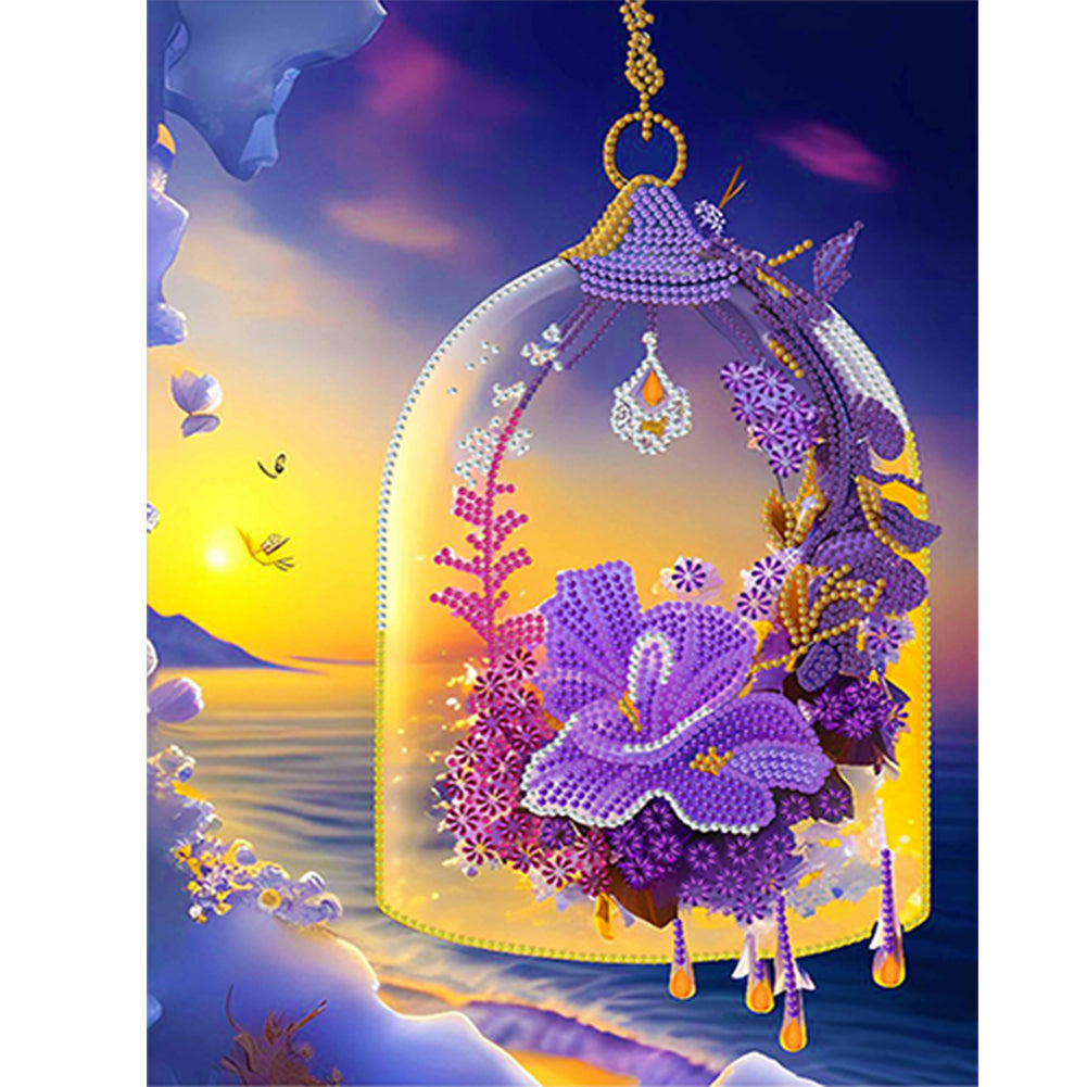 Fantasy Crystal Pendant - Special Shaped Drill Diamond Painting 30*40CM