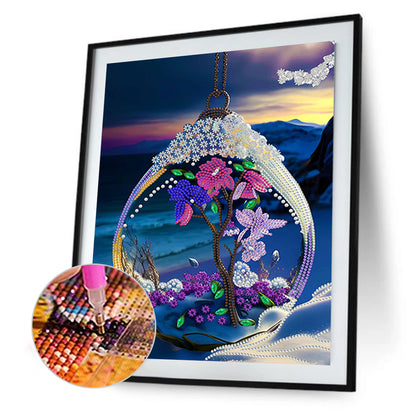 Fantasy Crystal Pendant - Special Shaped Drill Diamond Painting 30*40CM
