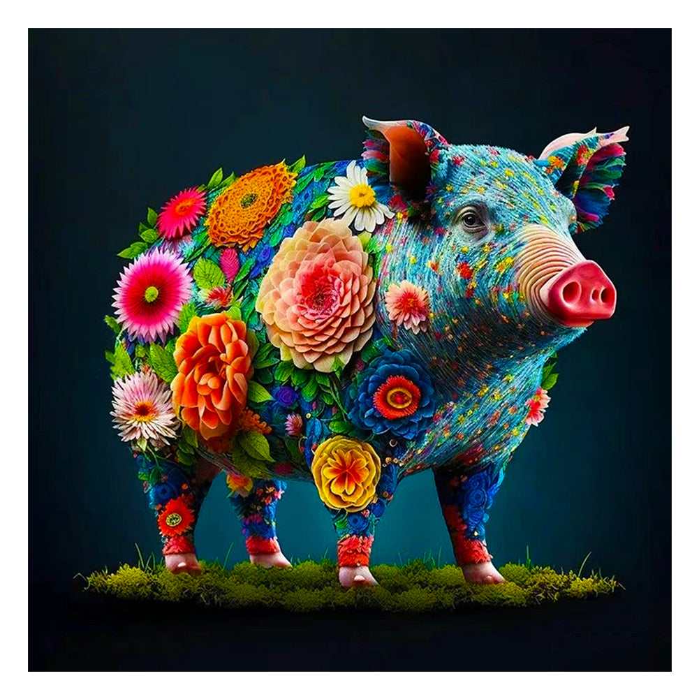 12 Zodiac Pigs - Full Round Drill Diamond Painting 30*30CM