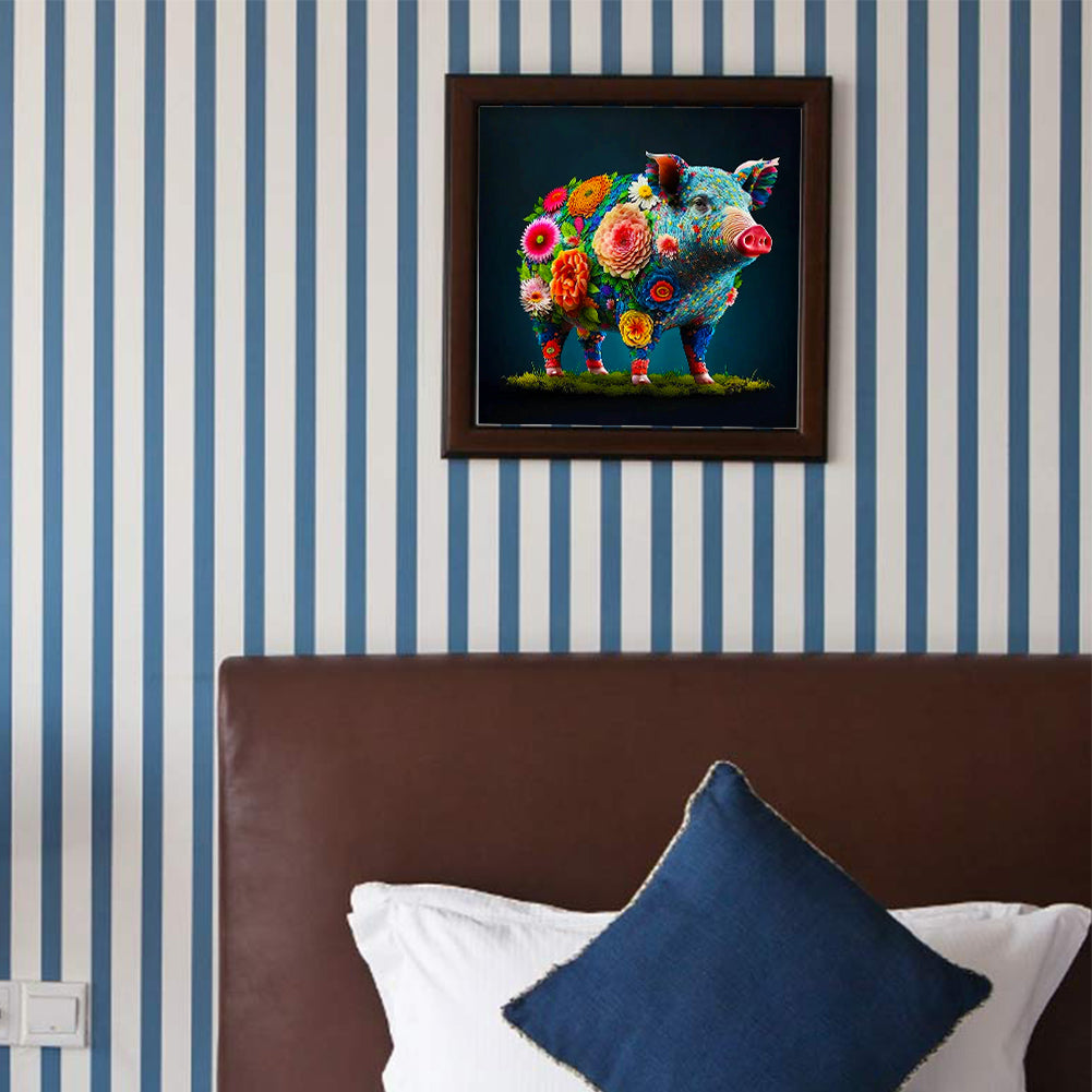 12 Zodiac Pigs - Full Round Drill Diamond Painting 30*30CM
