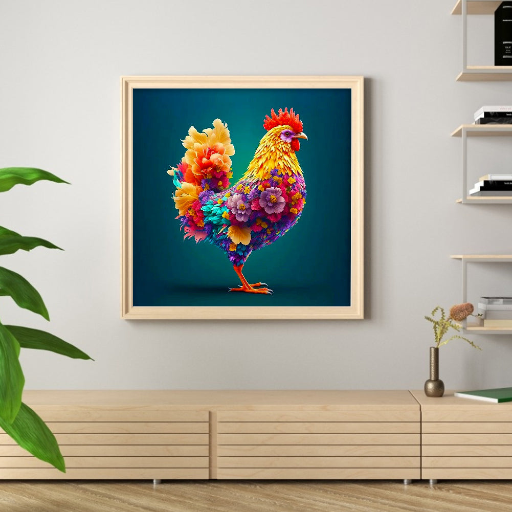 12 Zodiac Chickens - Full Round Drill Diamond Painting 30*30CM