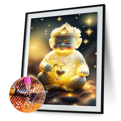Halo Buddha Statue - Full Round Drill Diamond Painting 30*40CM