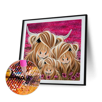 A Pair Of Yaks - Full Round Drill Diamond Painting 40*40CM