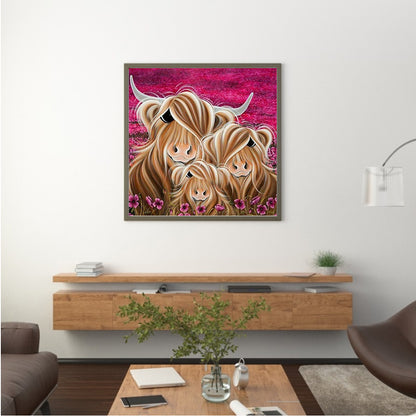 A Pair Of Yaks - Full Round Drill Diamond Painting 40*40CM
