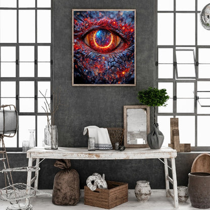 Psychedelic Eye - Full Round Drill Diamond Painting 30*35CM