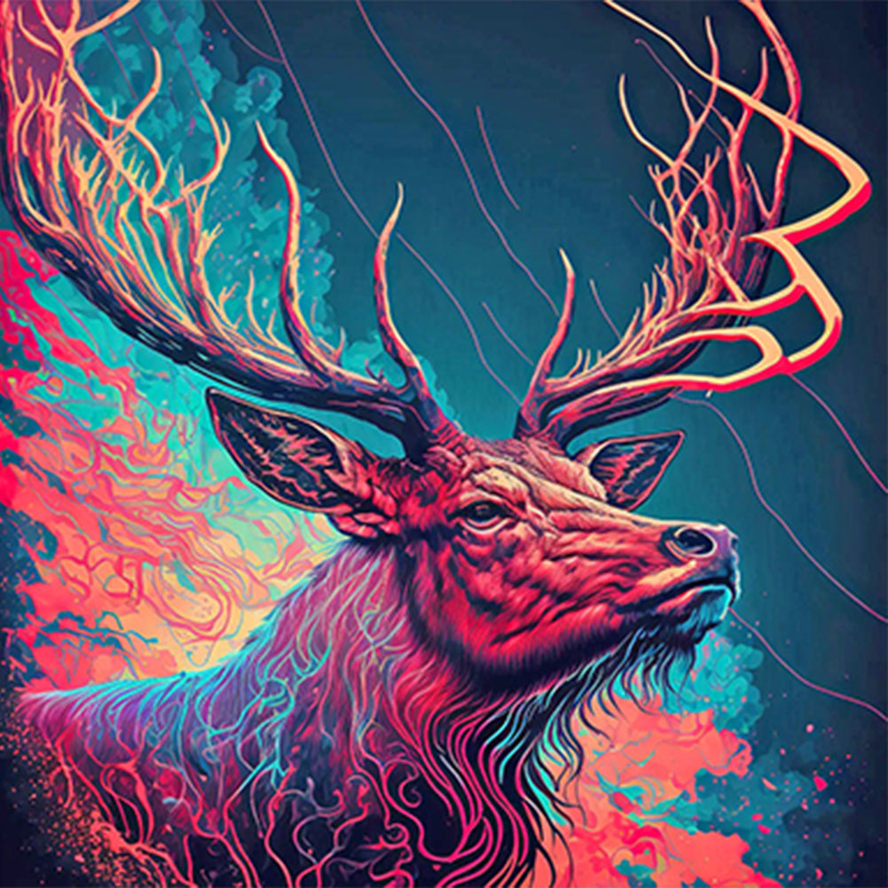 Deer - Full Round Drill Diamond Painting 30*30CM