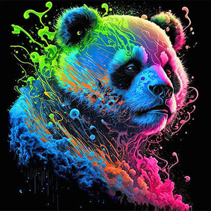 Colorful Panda - Full Round Drill Diamond Painting 30*30CM