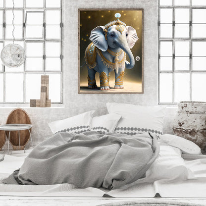 Elephant - Full Round Drill Diamond Painting 30*40CM