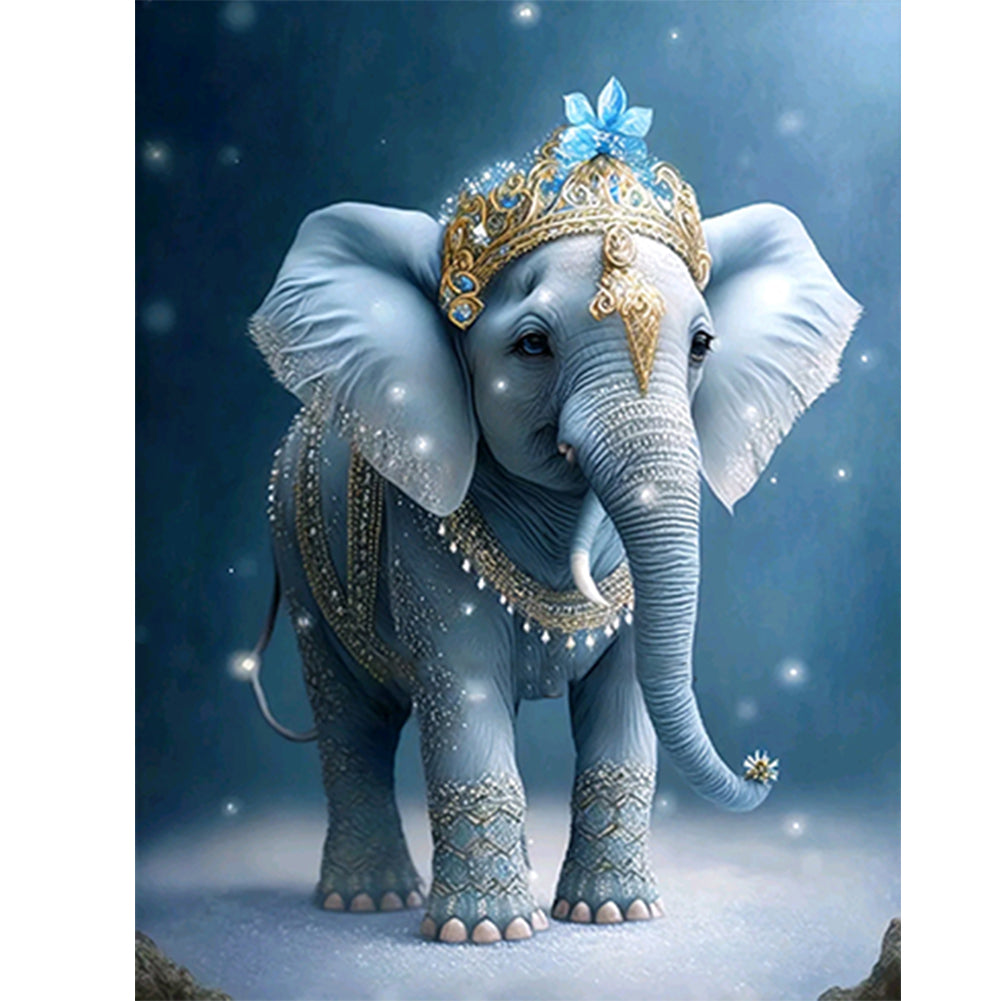 Elephant - Full Round Drill Diamond Painting 30*40CM