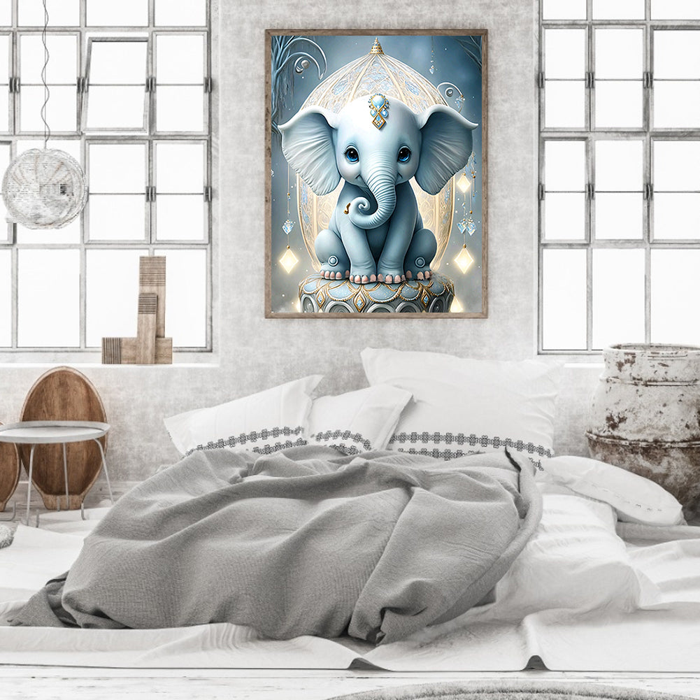 Elephant - Full Round Drill Diamond Painting 30*40CM