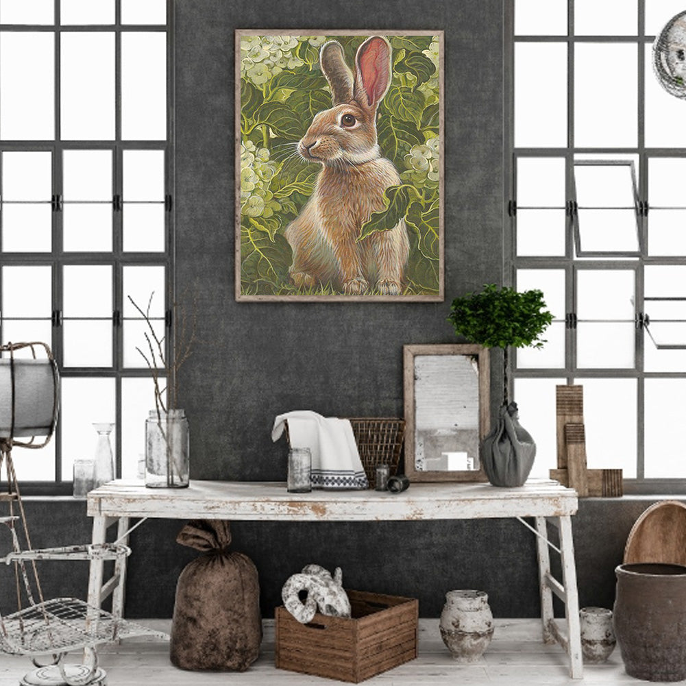 Rabbit - Full Round Drill Diamond Painting 30*40CM