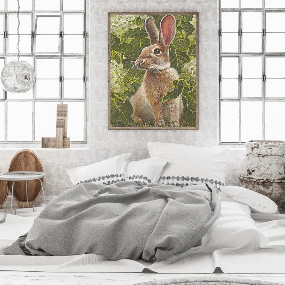 Rabbit - Full Round Drill Diamond Painting 30*40CM