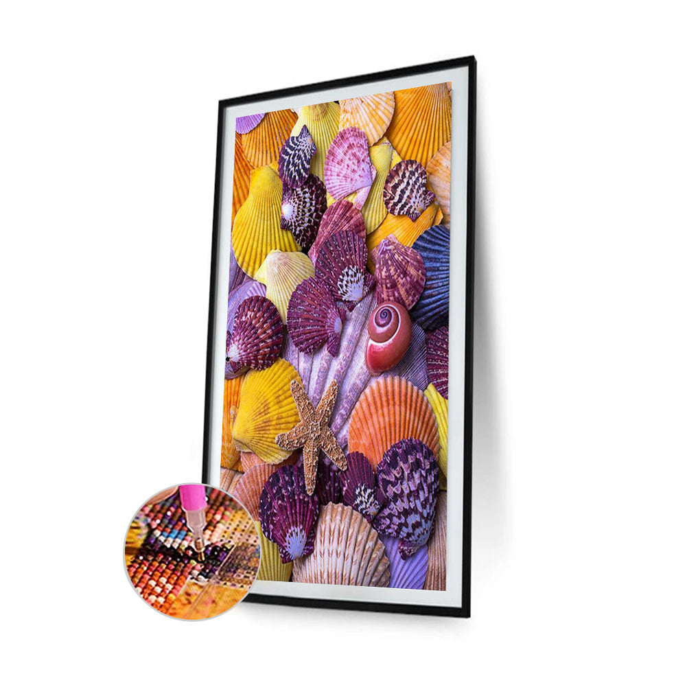Beach Sea Shells - Full Round Drill Diamond Painting 30*45CM