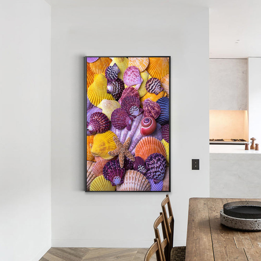 Beach Sea Shells - Full Round Drill Diamond Painting 30*45CM